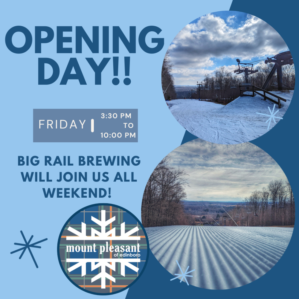 Opening Day!  Friday at 3:30!